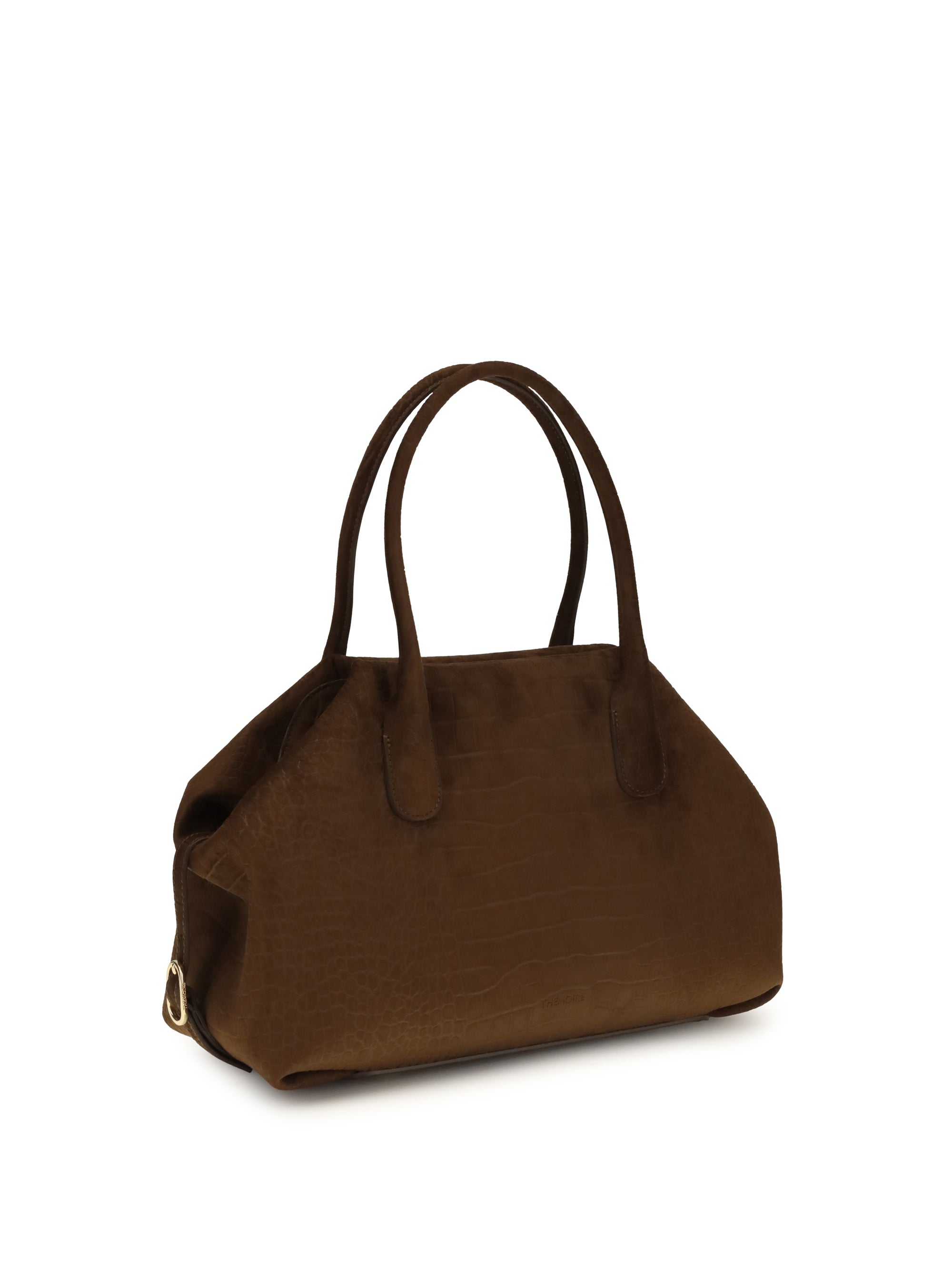 medium talia trank crocodile-effect suede shopping bag