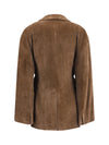 cashmere-blend jacket with drawstrings
