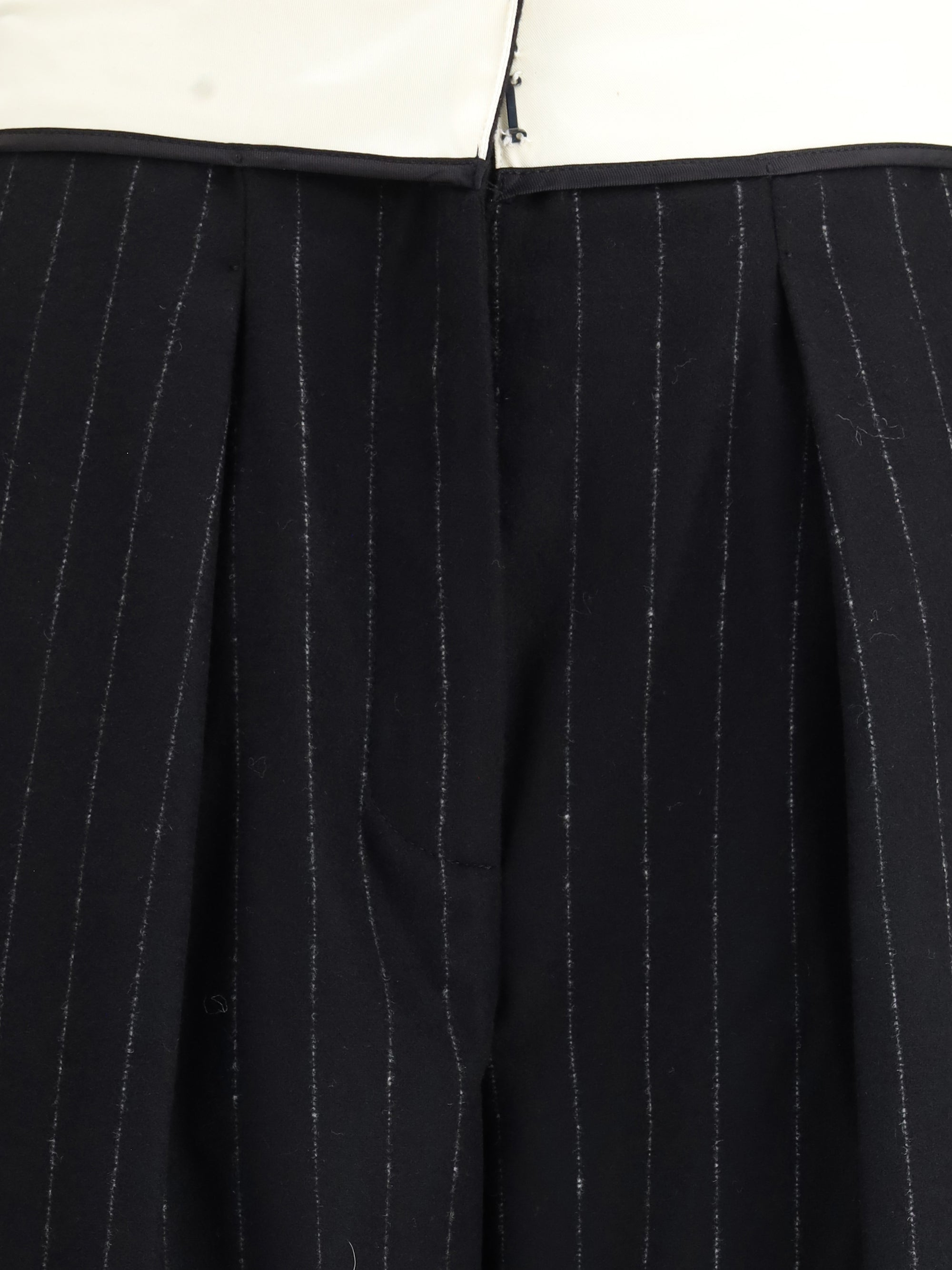 FORTE_FORTE I sartorial high-waisted pinstripe wool-blend trousers