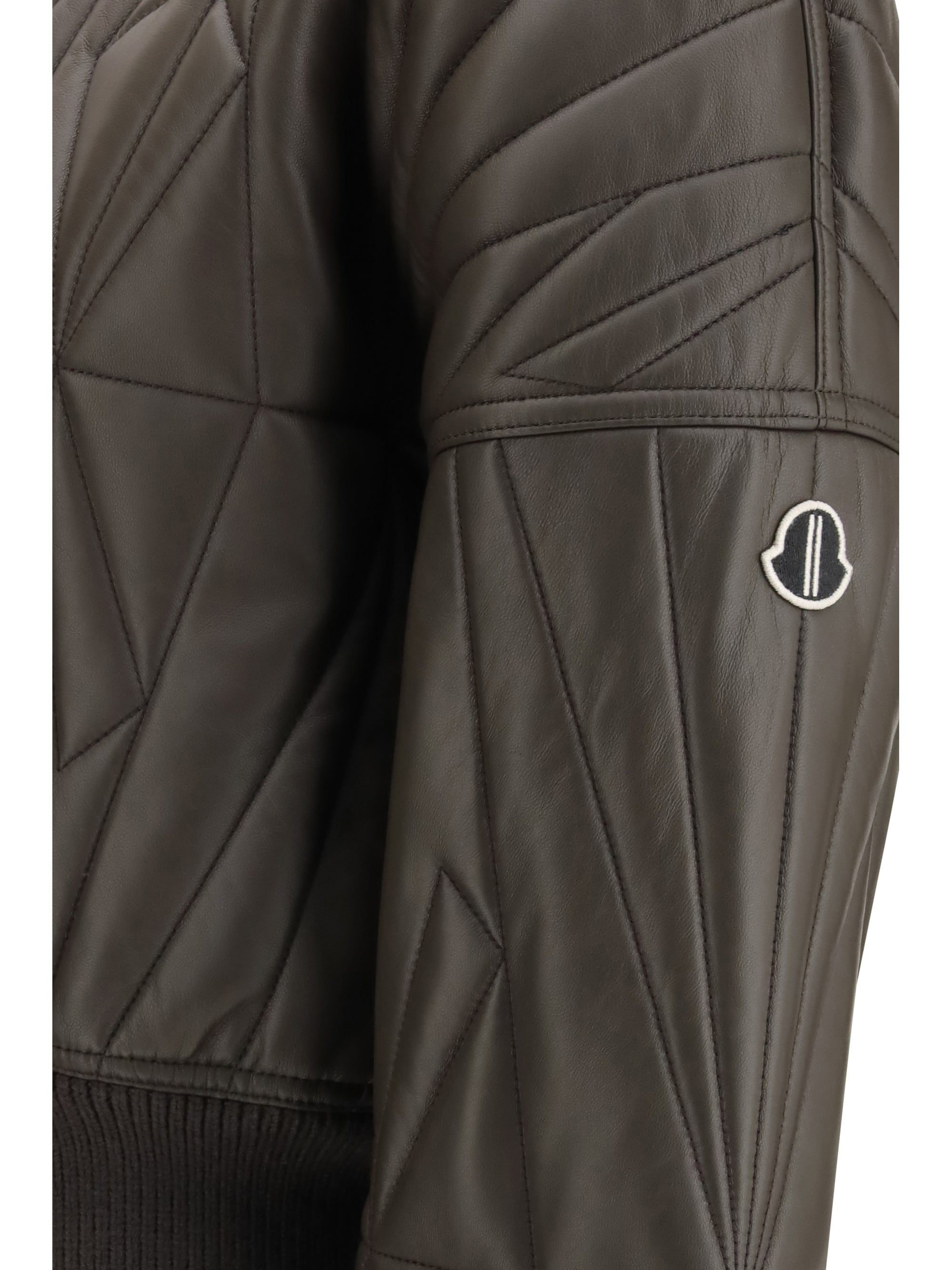 geocamo leather jacket moncler + rick owens