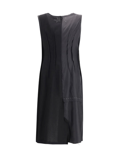 MARGIELA 42 virgin wool midi dress