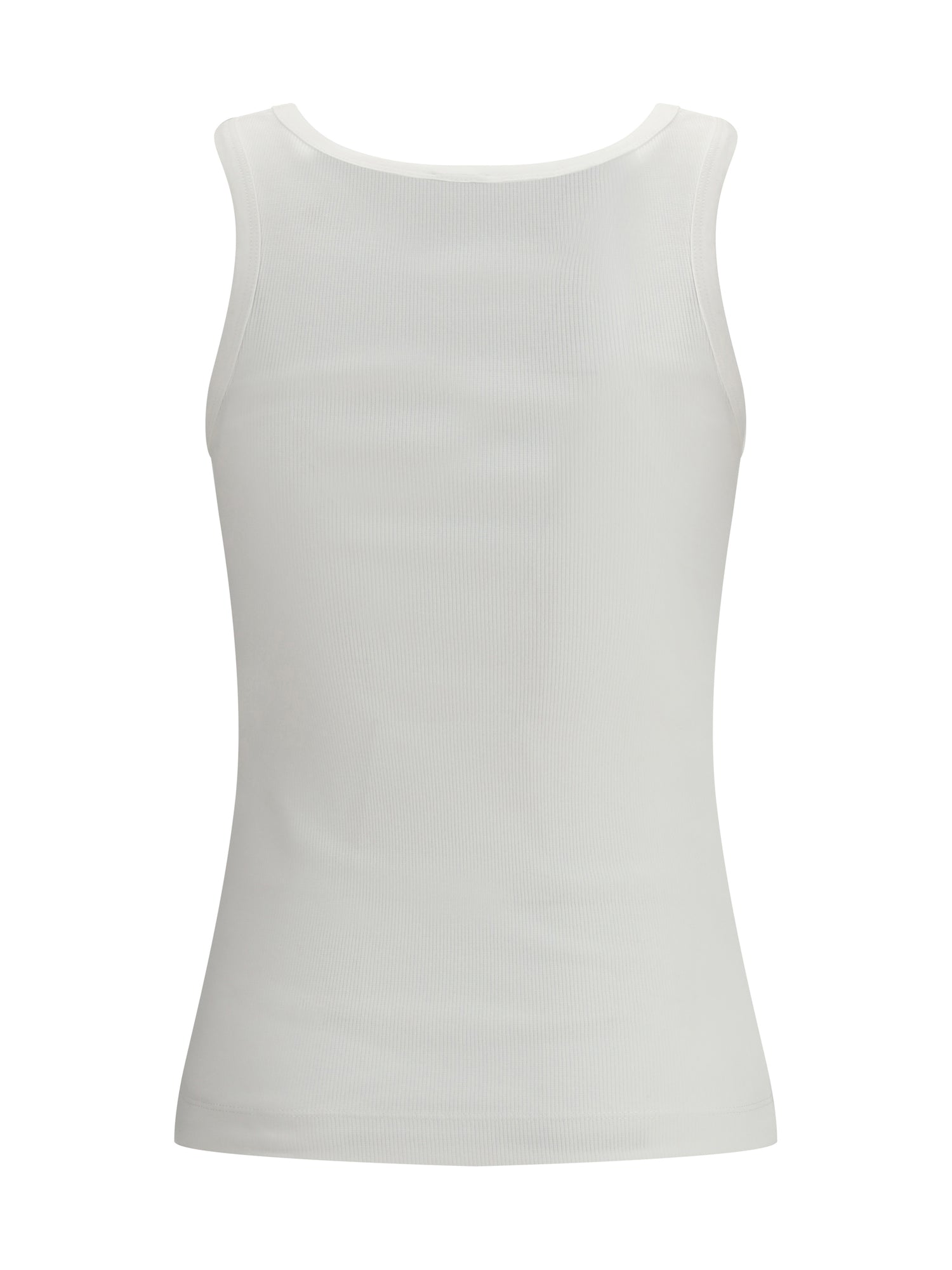 PINKO M ribbed tank top with love birds logo