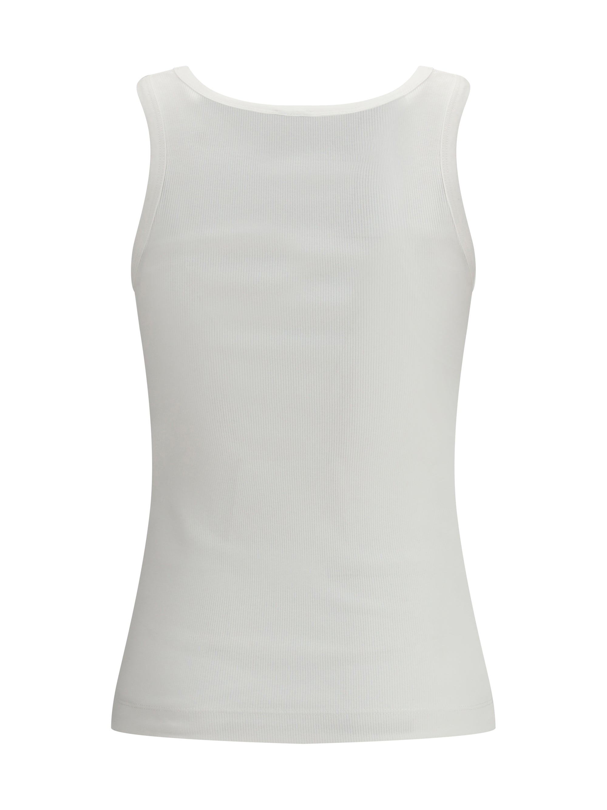 PINKO M ribbed tank top with love birds logo