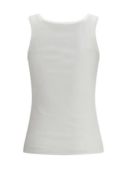 PINKO M ribbed tank top with love birds logo