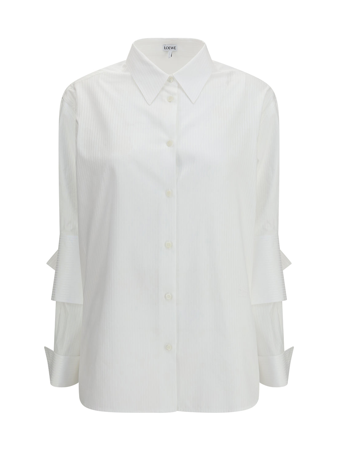 LOEWE 36 textured cotton poplin shirt