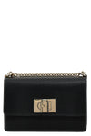 furla 1927 mini shoulder bag in fine textured leather