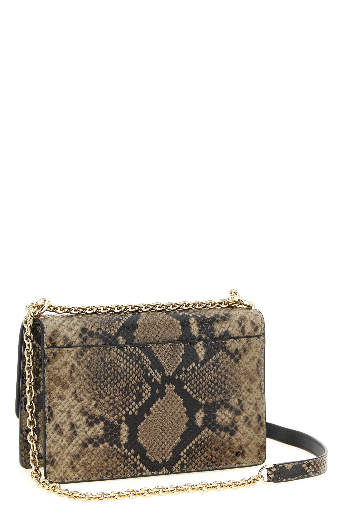 furla 1927 mini crossbody bag in python-printed leather