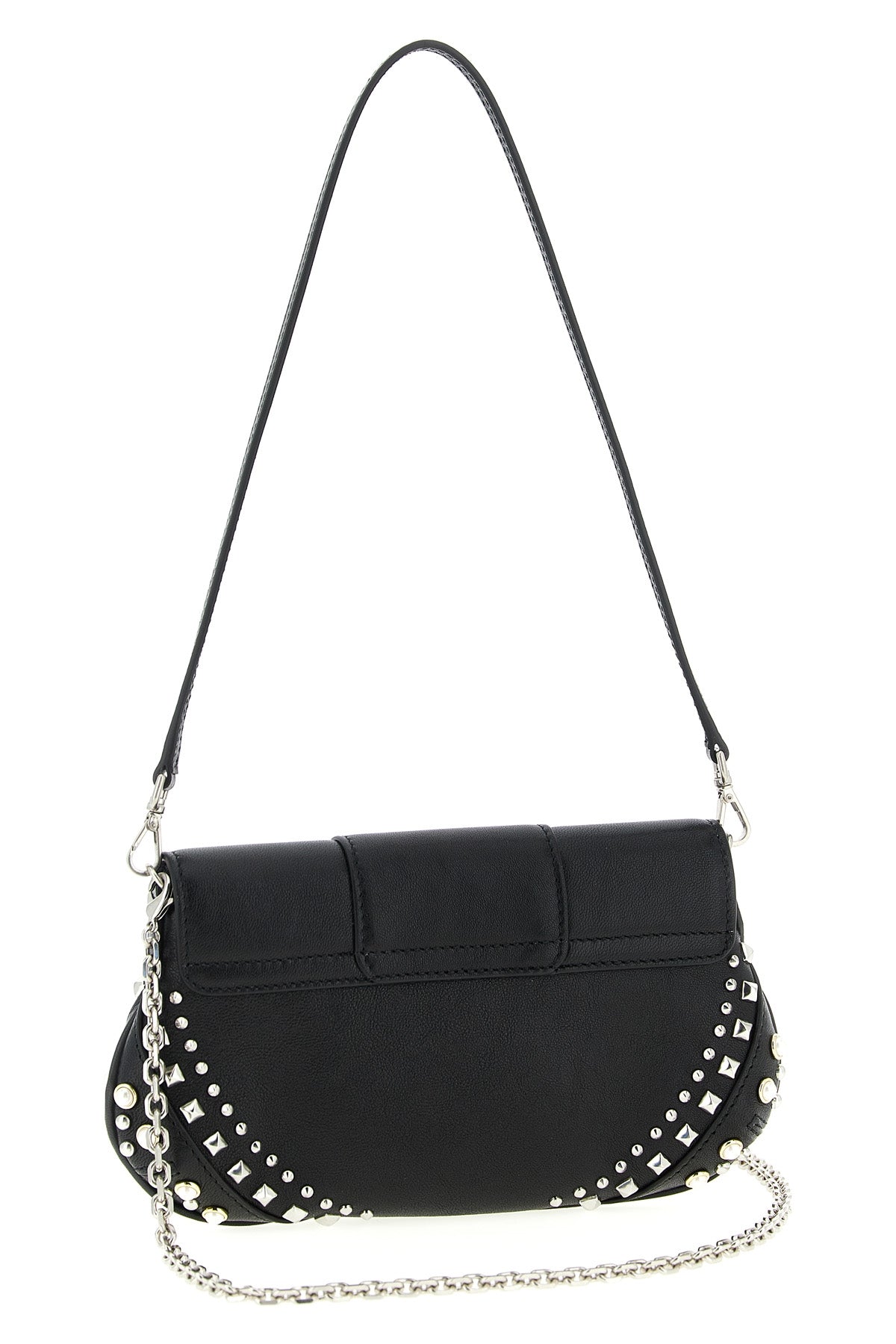 bar wallet on chain in smooth biker leather