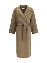 DYNAMIS STUDIO 44 double-breasted long coat