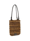 baja mini tote multi wood beads