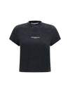 short-sleeve t-shirt with central logo print
