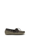 lace-up suede loafers