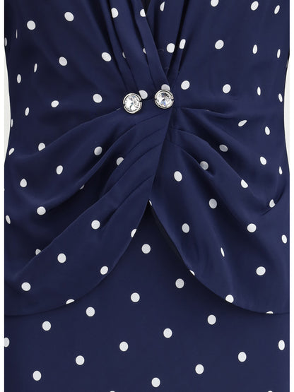 ALESSANDRA RICH 44 polka dot dress