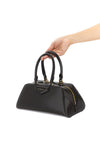 small antigona east-west box leather and shiny antigona cube handbag in long