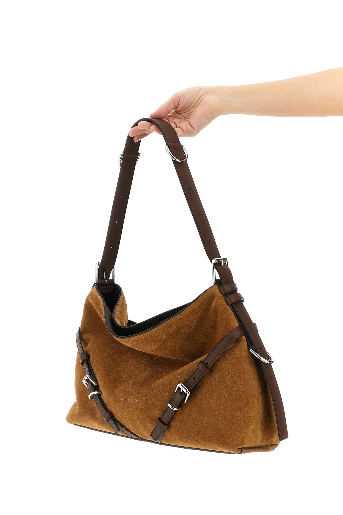 medium suede shoulder bag