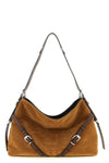 medium suede shoulder bag