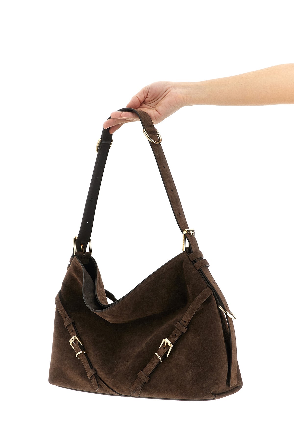 medium suede shoulder bag