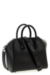 solid color antigona mini handbag in box leather