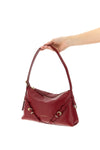 mini shoulder bag in smooth and shiny calf leather