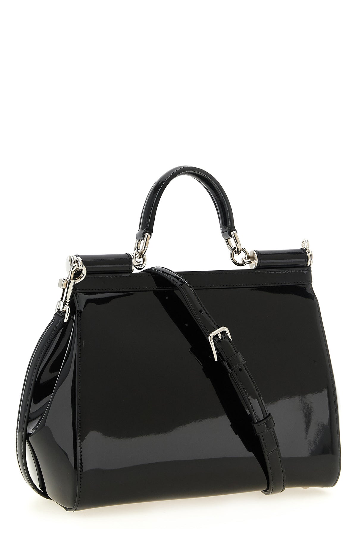 the dolce&gabbana sicily large handbag stands out for its structured silhouett