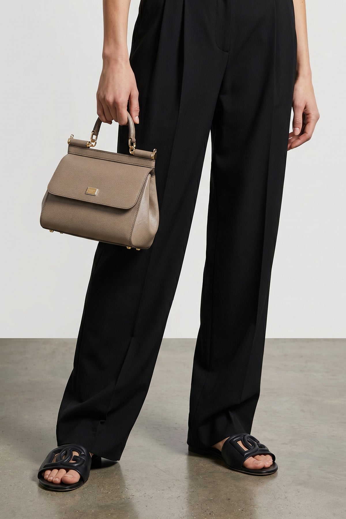 dauphine sicily calf leather medium handbag