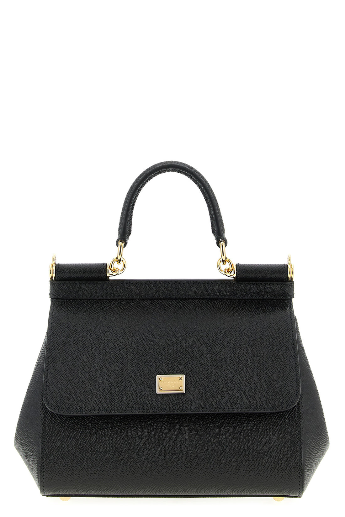 DOLCE &amp; GABBANA OS dauphine sicily calf leather medium handbag