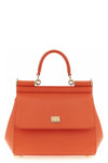 small sicily dauphine calf leather handbag