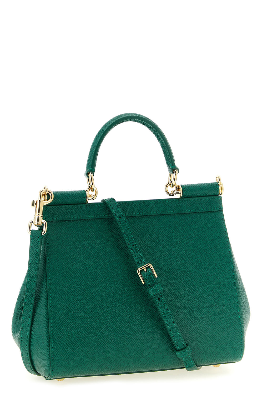 DOLCE &amp; GABBANA OS small sicily dauphine calf leather handbag