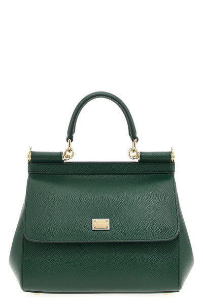 dauphine sicily calf leather medium handbag
