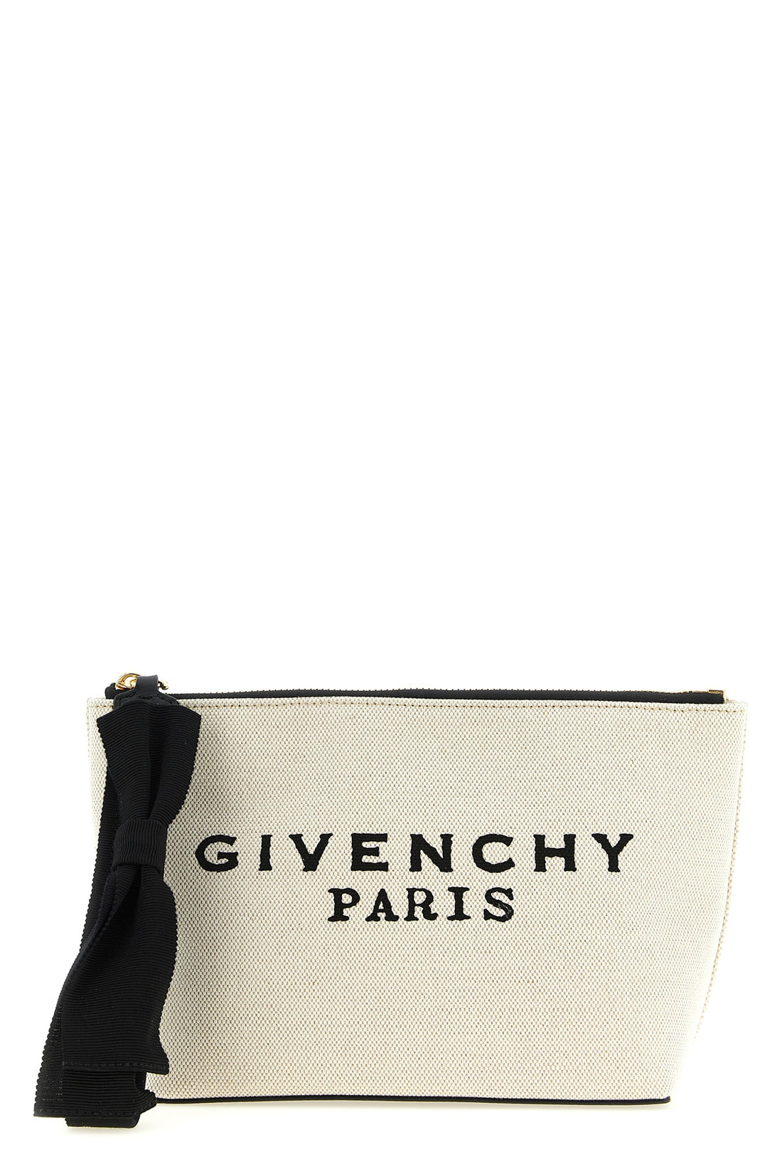 GIVENCHY OS small cotton canvas clutch bag