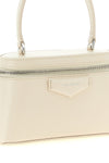 box-shaped leather handbag