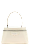 box-shaped leather handbag
