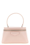 box-shaped leather handbag