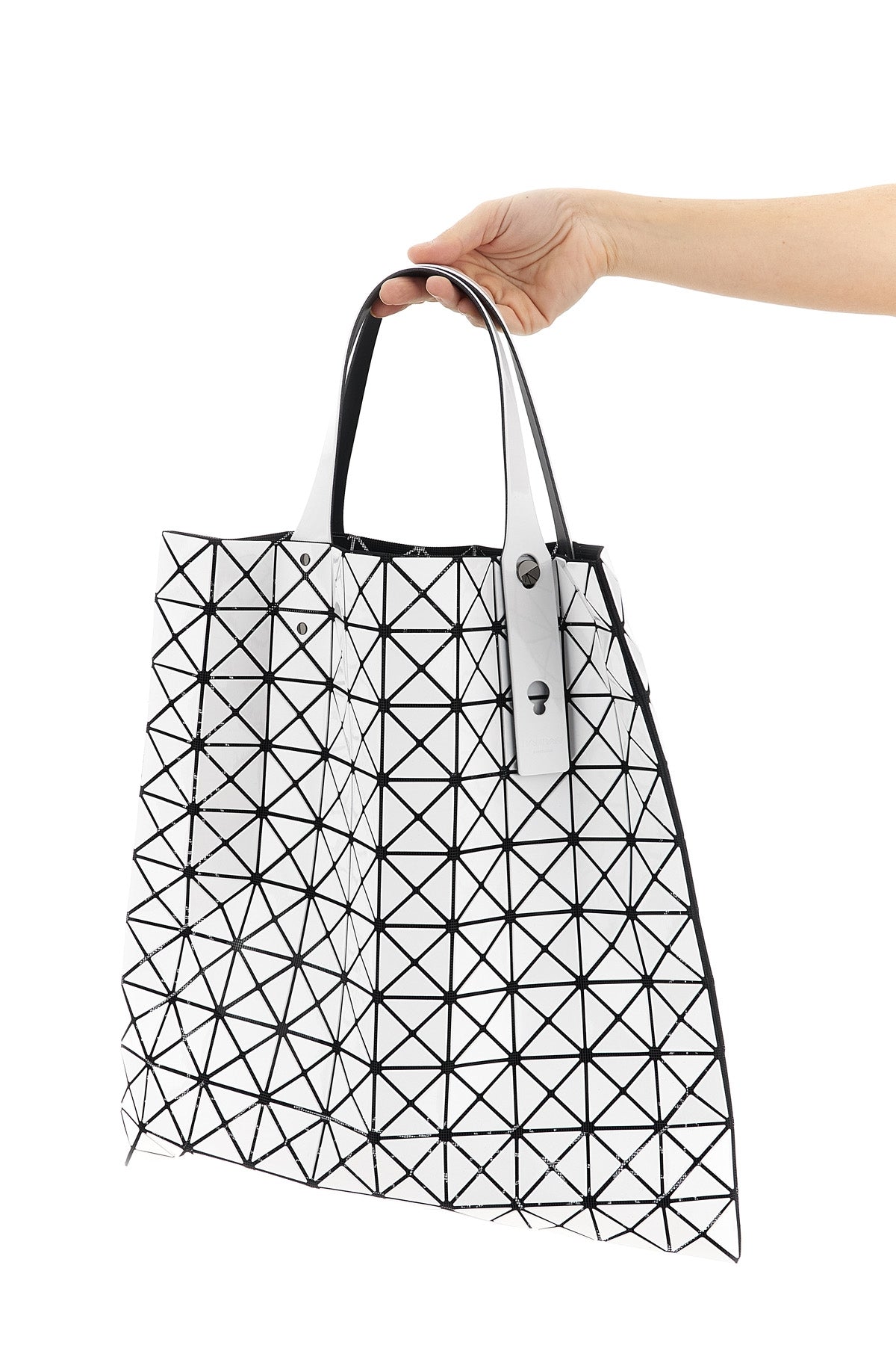 prism shopping bag in mesh and pvc fabric