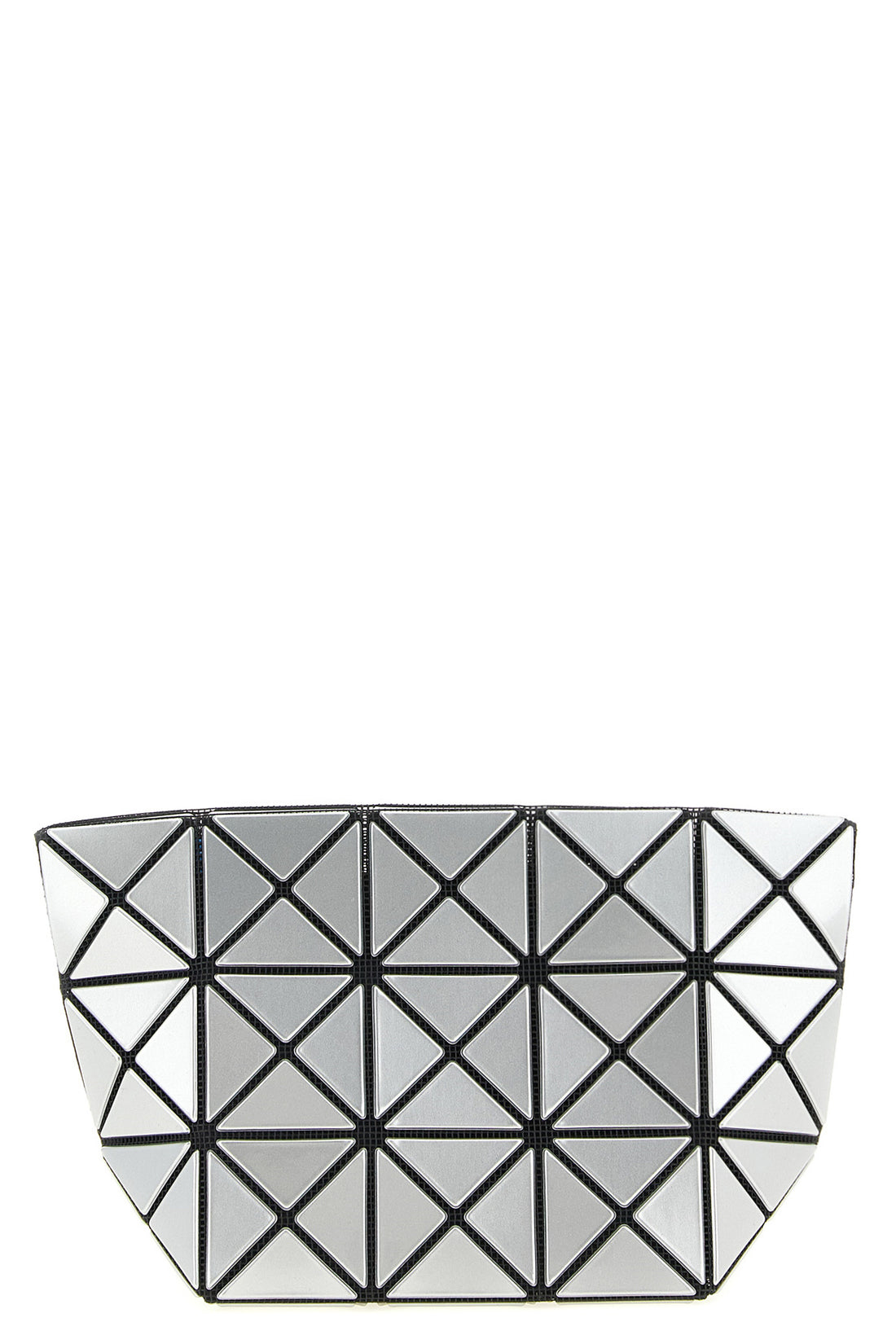 BAO BAO ISSEY MIYAKE OS prism clutch bag in mesh texture and metallic-effect pvc