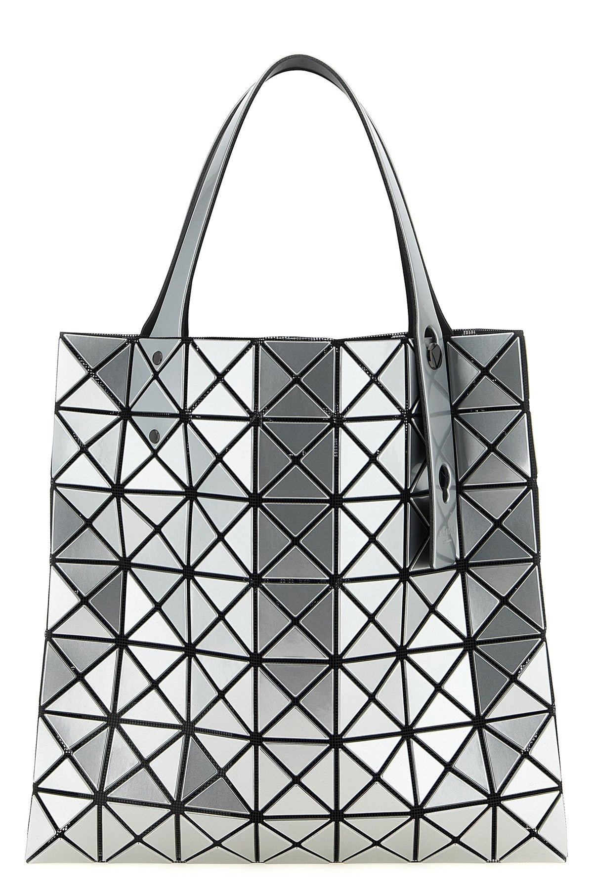 prism handbag in mesh and pvc fabric