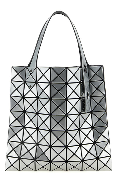 prism handbag in mesh and pvc fabric