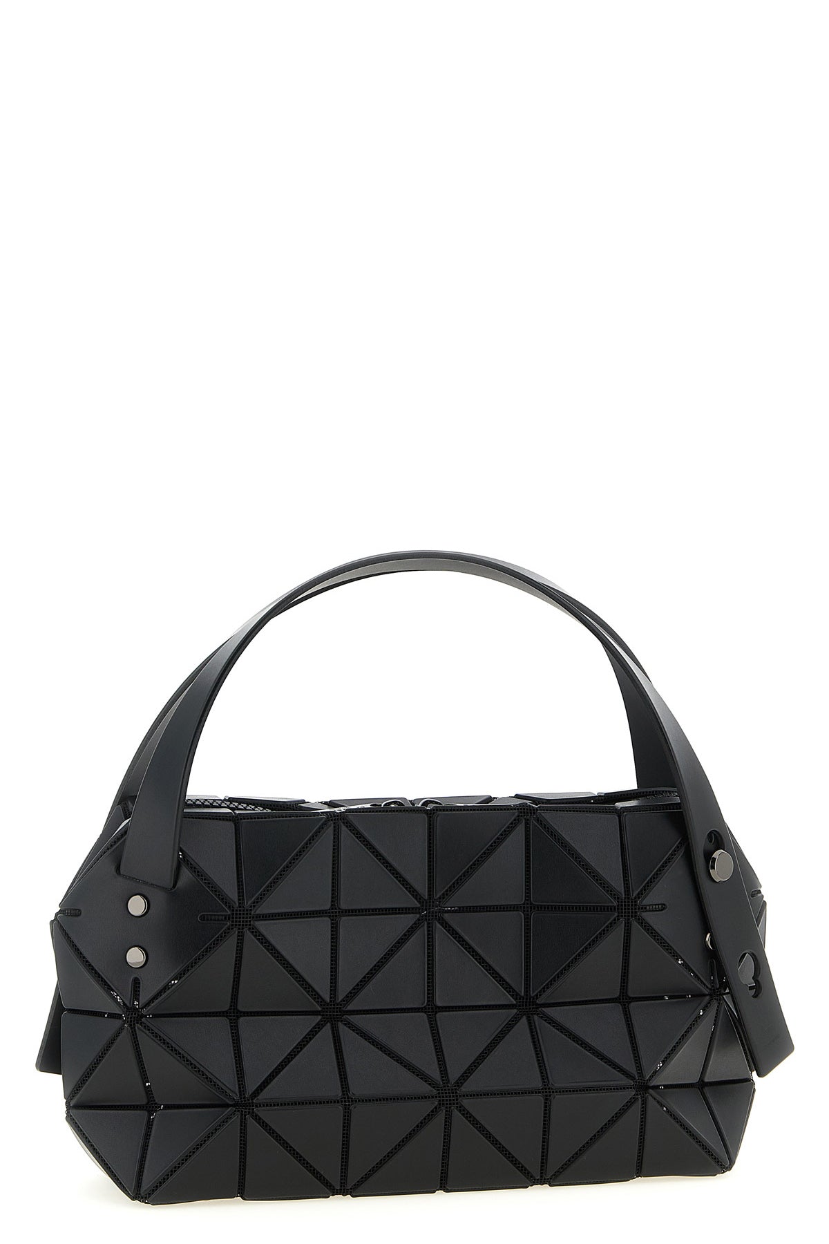 boston handbag in mesh fabric and matt effect pvc