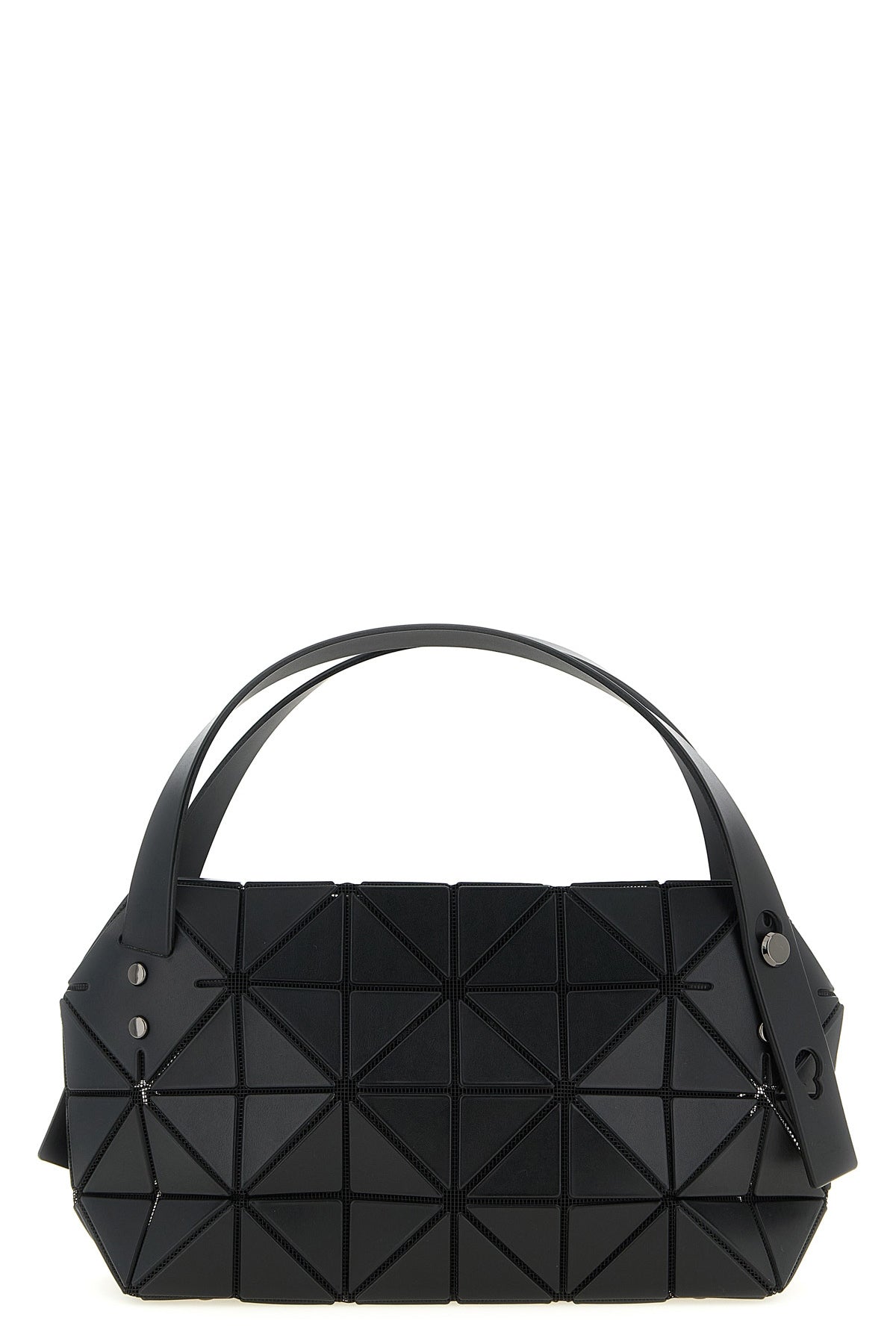 boston handbag in mesh fabric and matt effect pvc