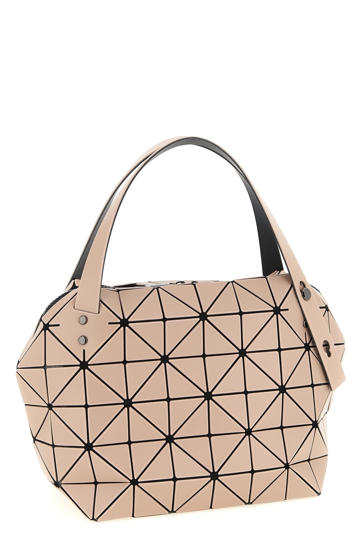 boston handbag in mesh fabric and matt effect pvc