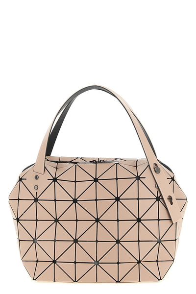 boston handbag in mesh fabric and matt effect pvc
