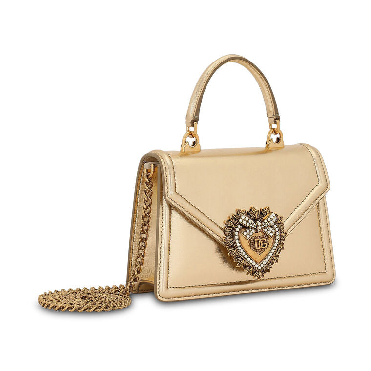 Small Devotion Leather Top Handle Bag