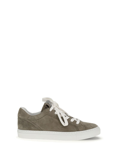 suede sneakers with precious loop