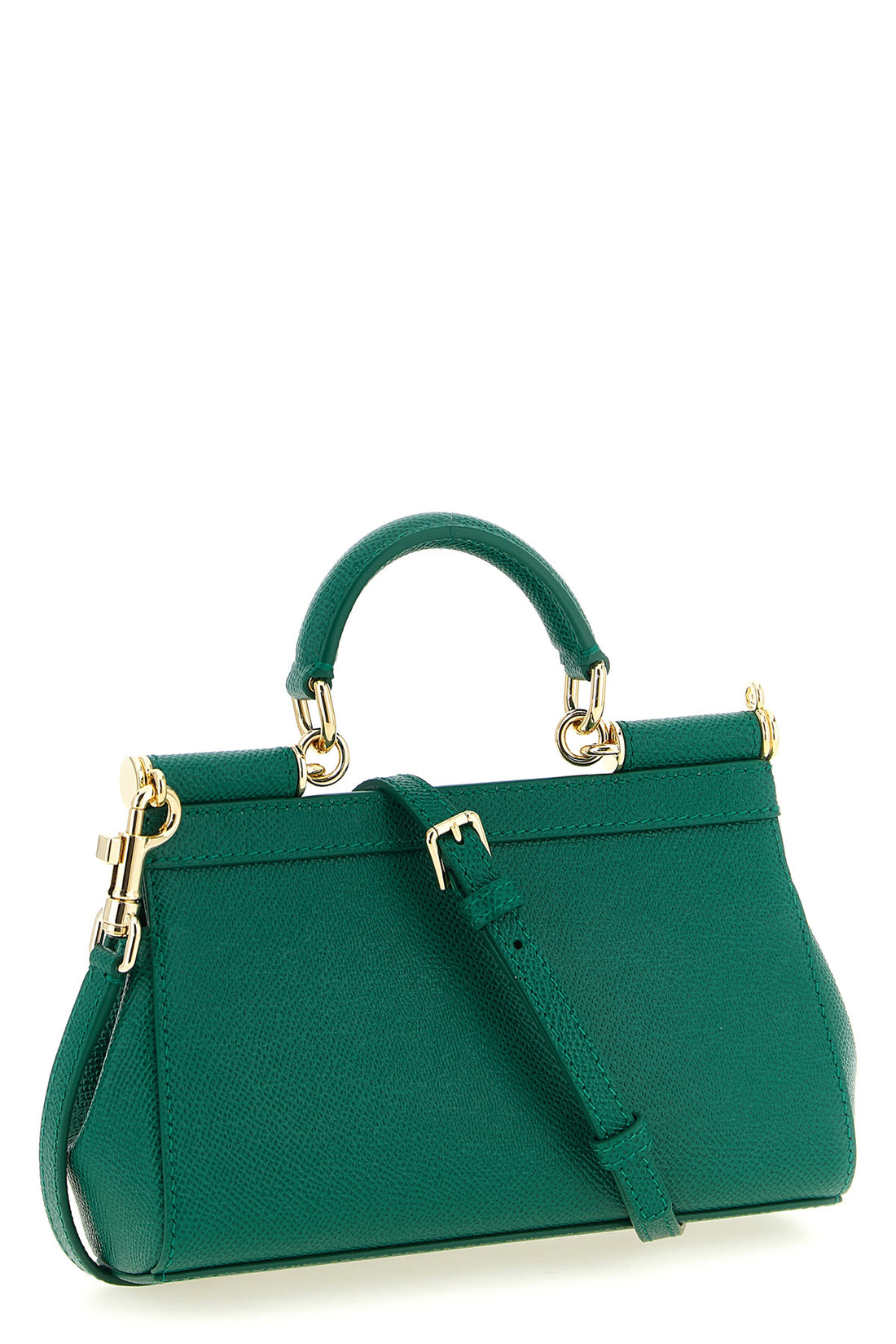 DOLCE &amp; GABBANA OS dauphine sicily mini calf leather handbag
