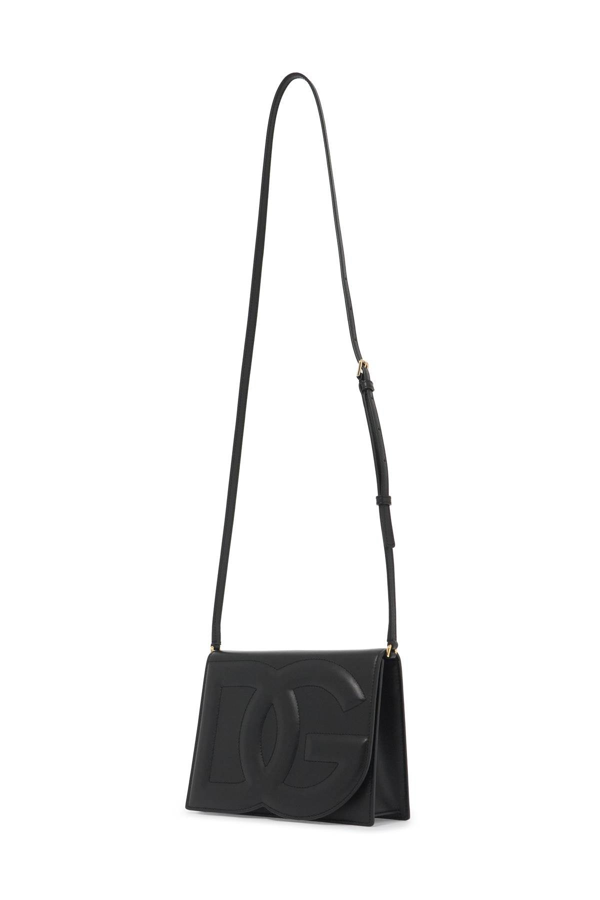 leather dg logo crossbody bag