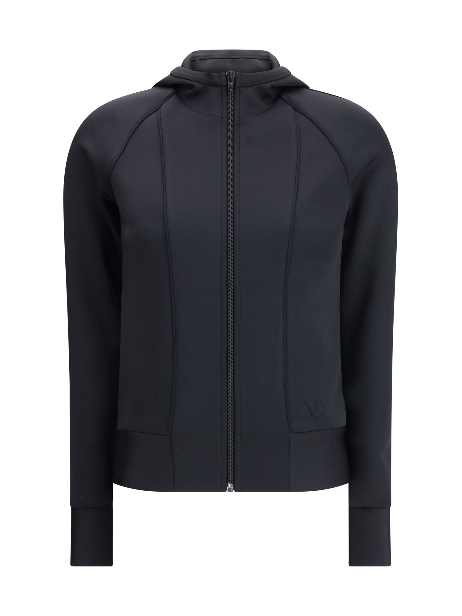 VALENTINO M structured technical jersey sweatshirt