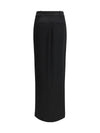 tailored crepe envers satin skirt