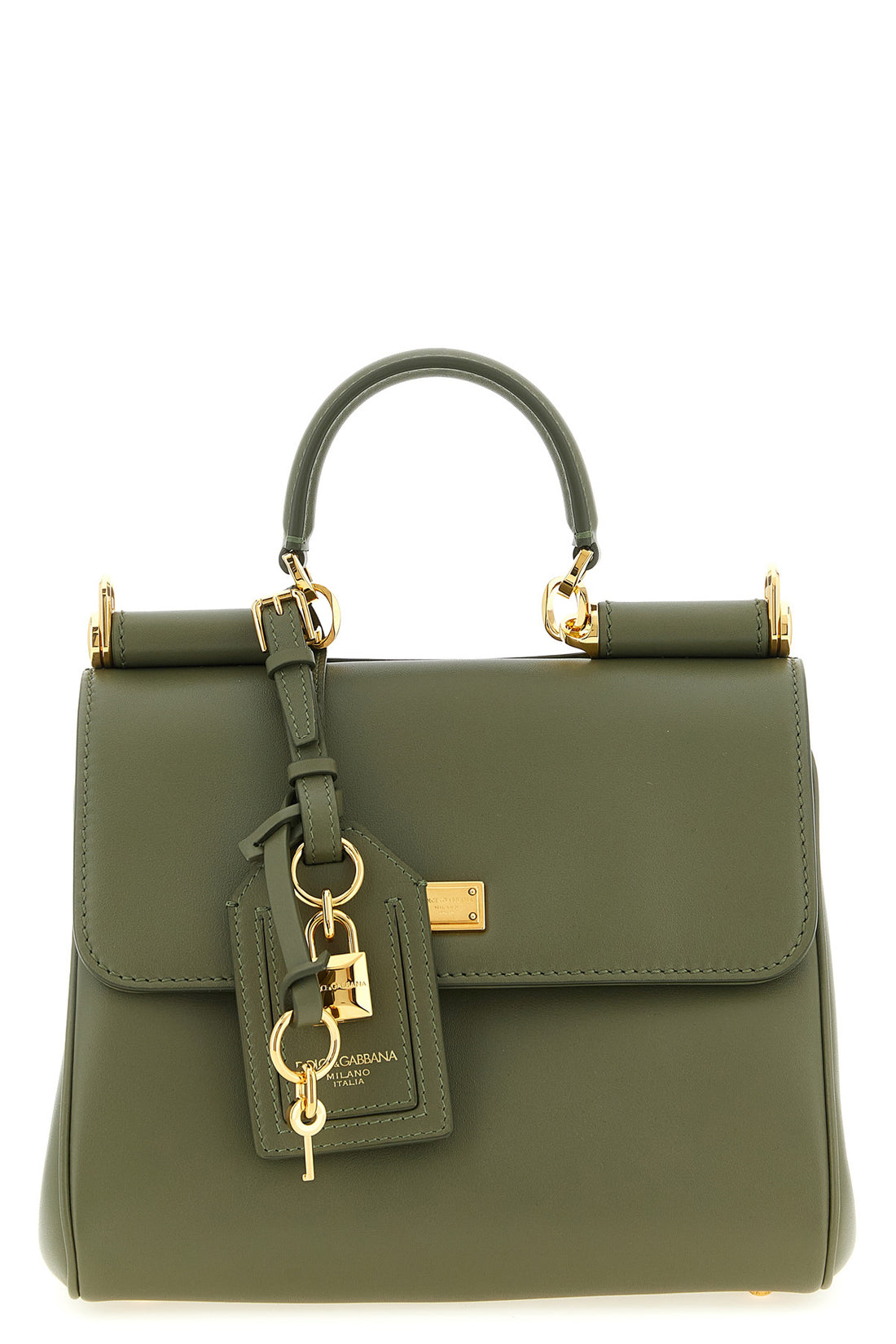 DOLCE &amp; GABBANA OS small my sicily handbag in plongé calf leather