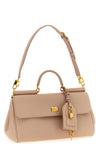 the dolce & gabbana my sicily handbag in beige plongé calfskin defines a structu