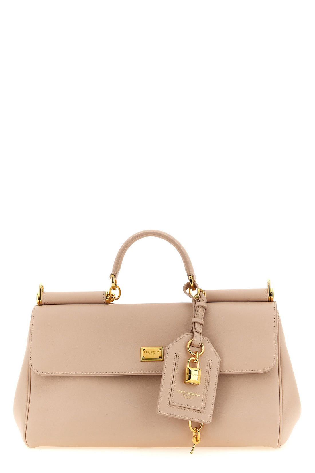 DOLCE &amp; GABBANA OS the dolce &amp; gabbana my sicily handbag in beige plongé calfskin defines a structu